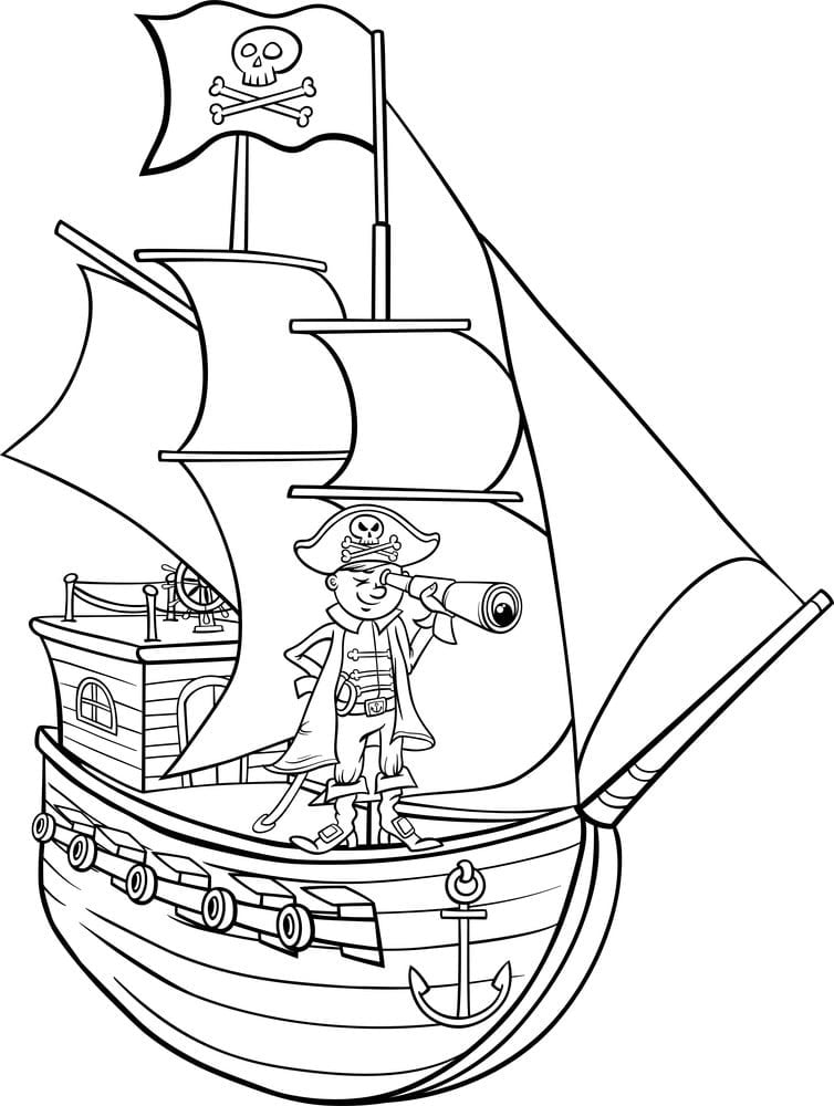 desenho de navio