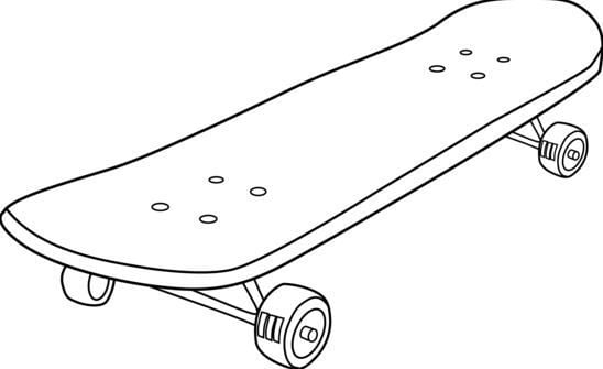 desenho de skate para desenhar