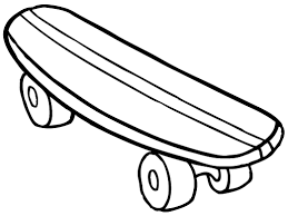 desenho de skate para pintar