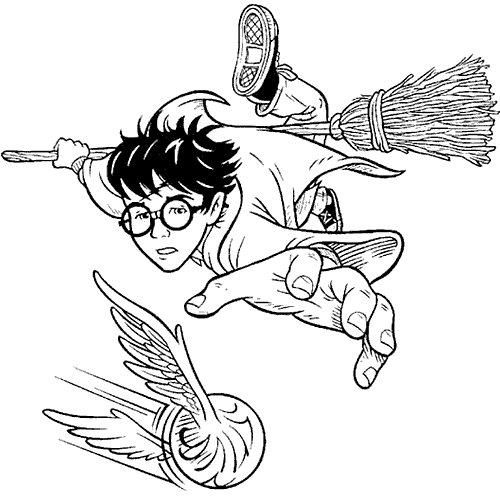 imagem de harry potter para colorir