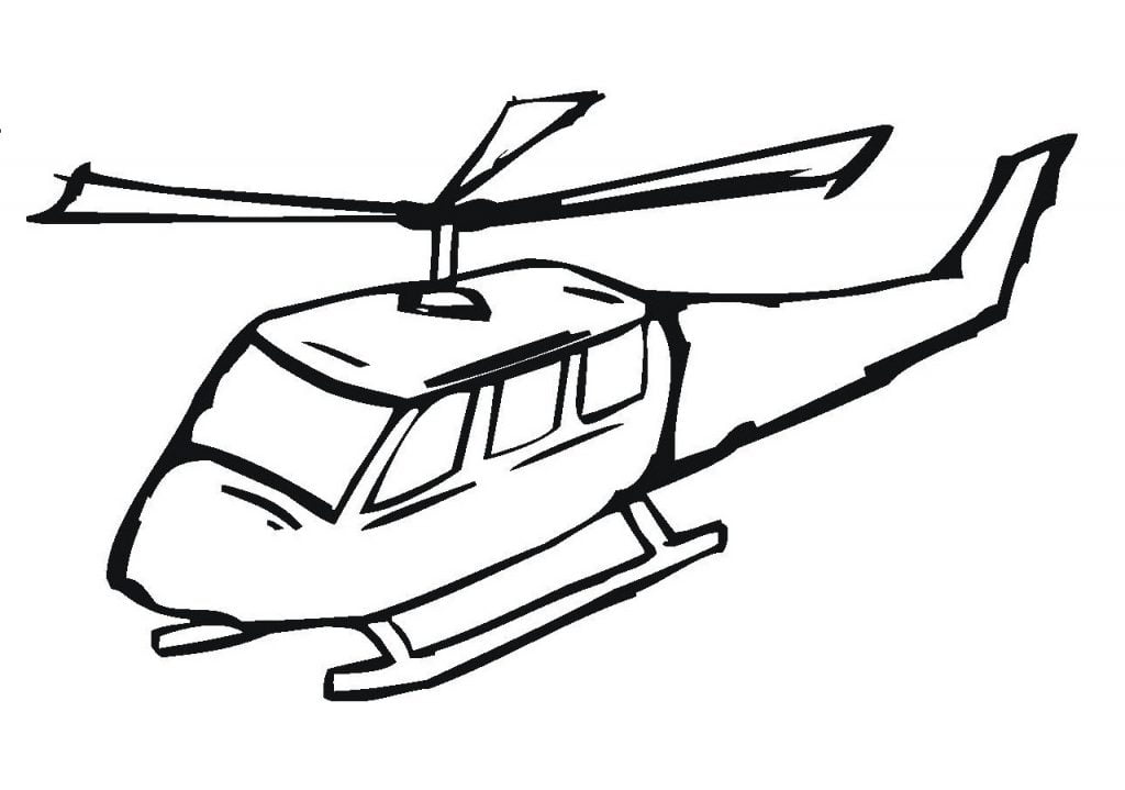 Desenho de helicóptero para atividades