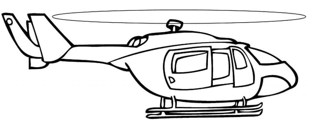 Desenho de helicóptero para desenhar