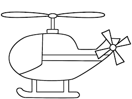 Desenho de helicóptero para pintar