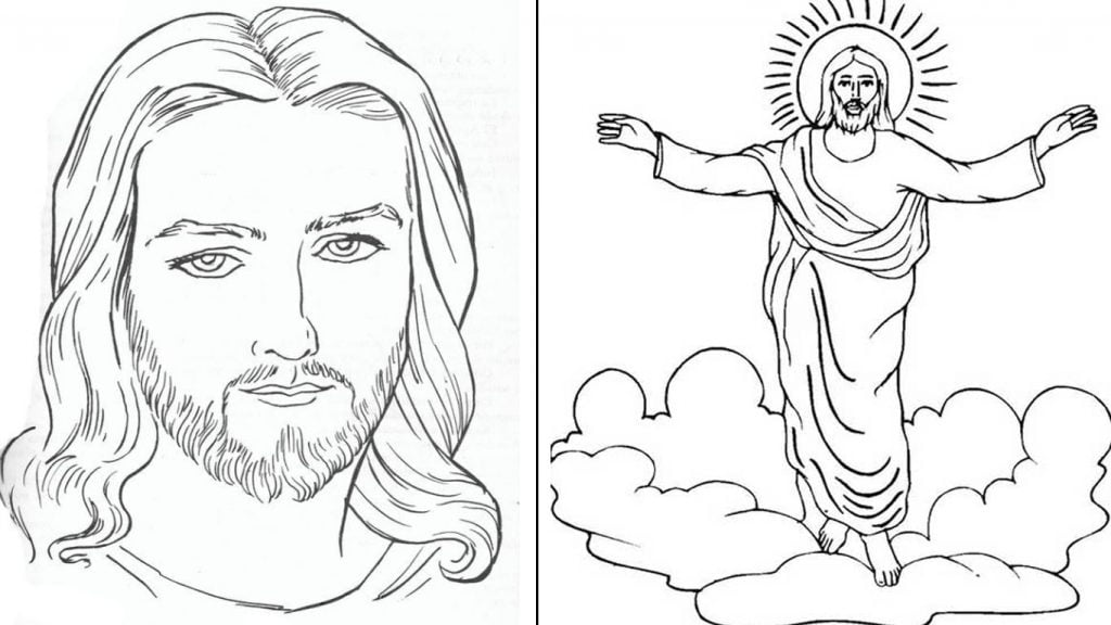 desenho de jesus cristo para colorir e imprimir