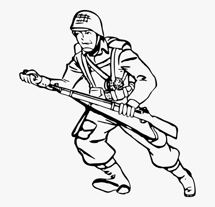 desenho de soldado para colorir