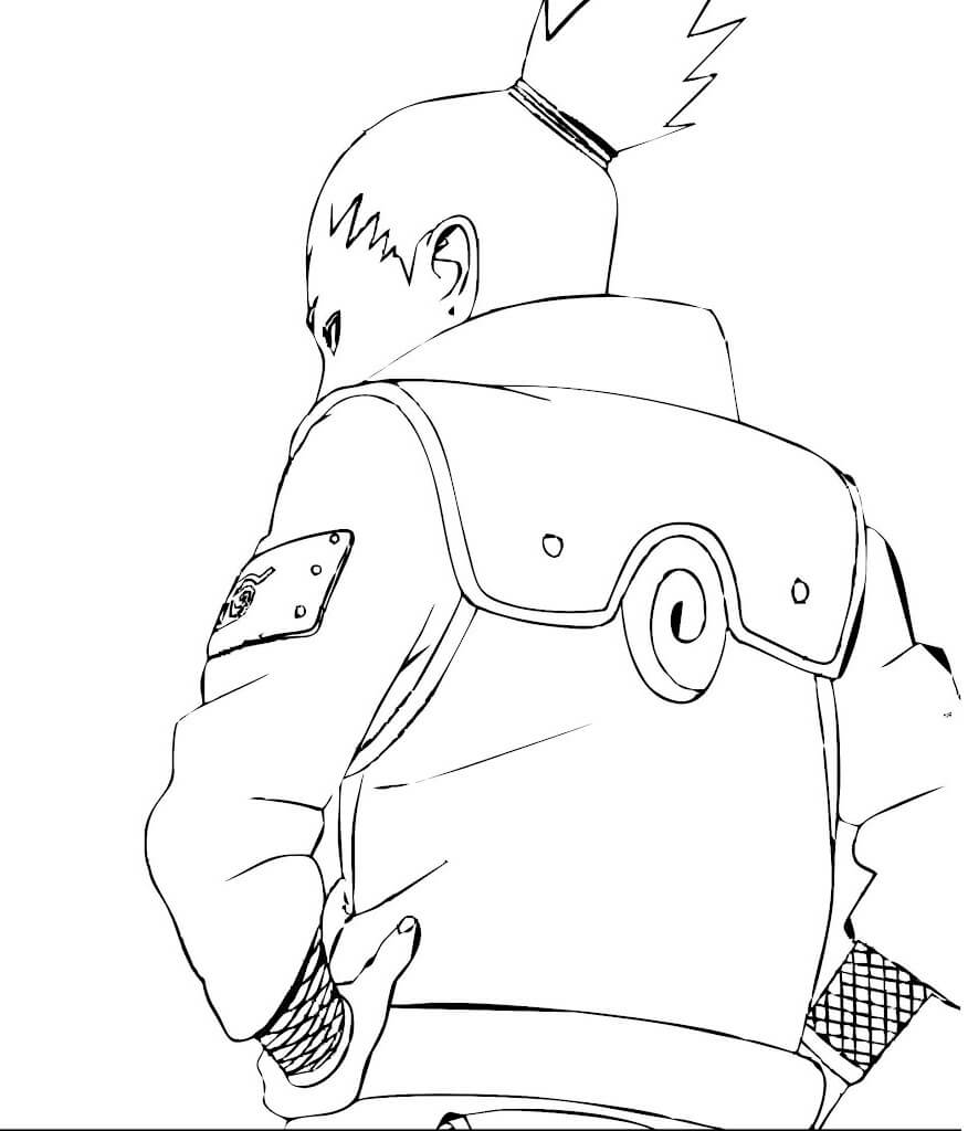 Shikamaru para colorir