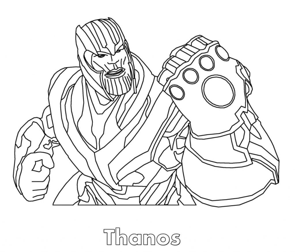 Thanos para colorir