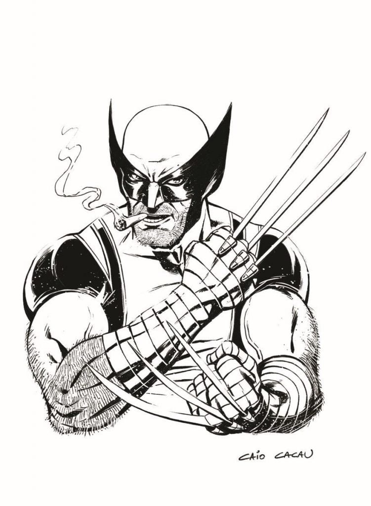 Wolverine para colorir