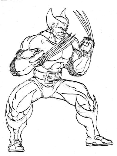 Wolverine para imprimir