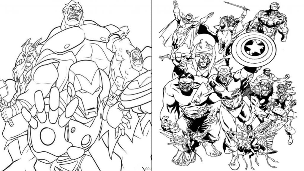 desenho da marvel para colorir e imprimir