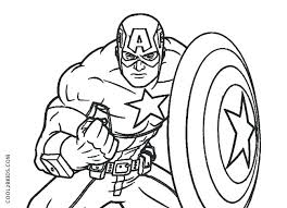 desenho de Capitão America para imprimir