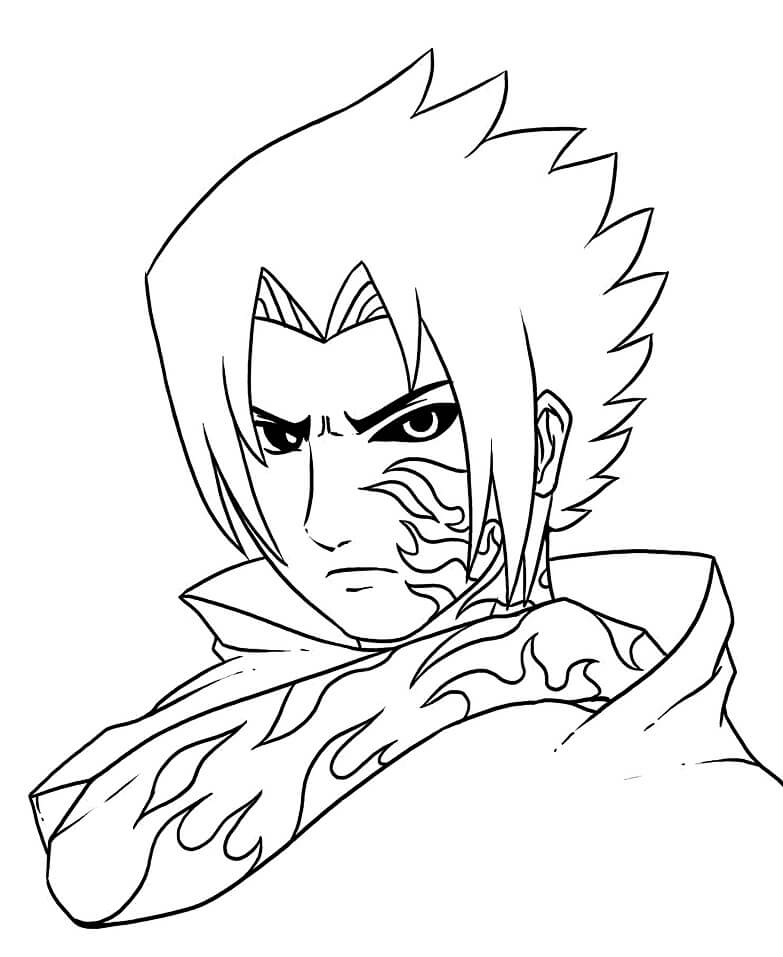 desenho do Sasuke para desenhar