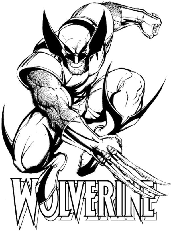 desenho do Wolverine para colorir