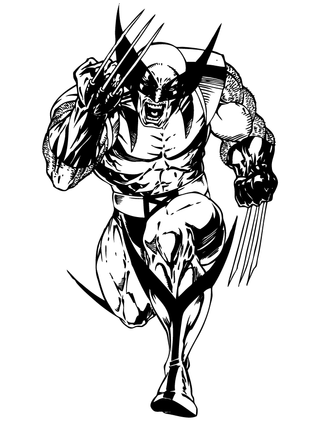 desenho do Wolverine para imprimir