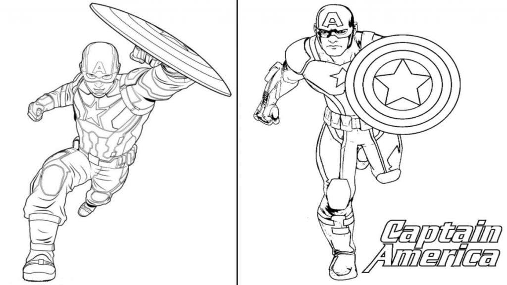 desenho do capitao america para colorir e imprimir