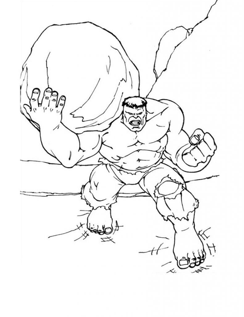 desenho do hulk para atividades