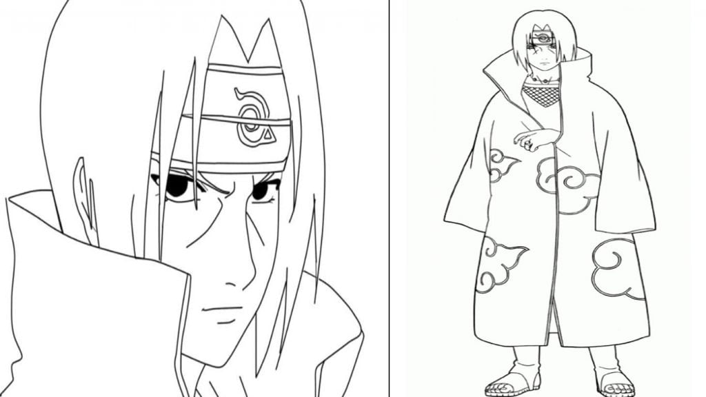 desenho do itachi uchiha para colorir e imprimir