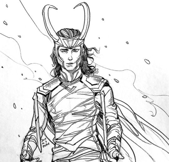 desenho do loki para imprimir