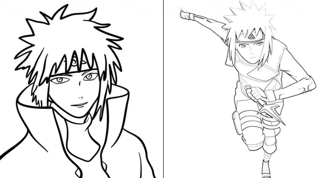 desenho do minato para colorir e imprimir