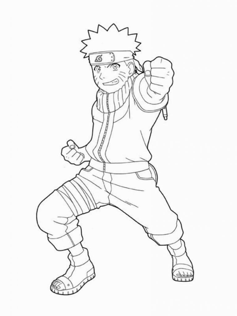 desenho do naruto para pintar