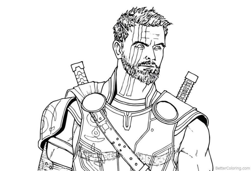 desenho do thor para imprimir