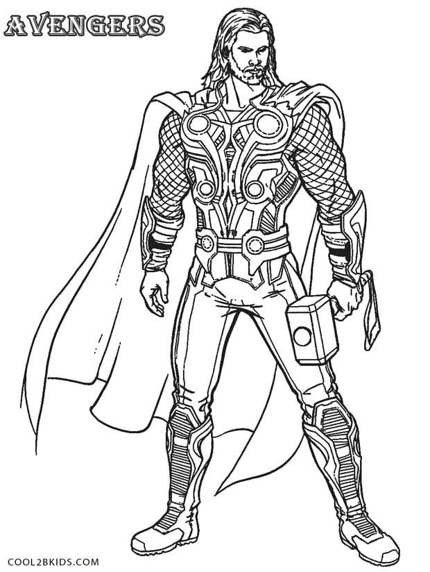 desenho do thor para pintar