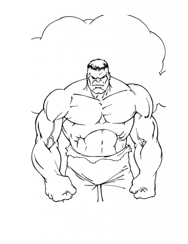 do hulk para colorir