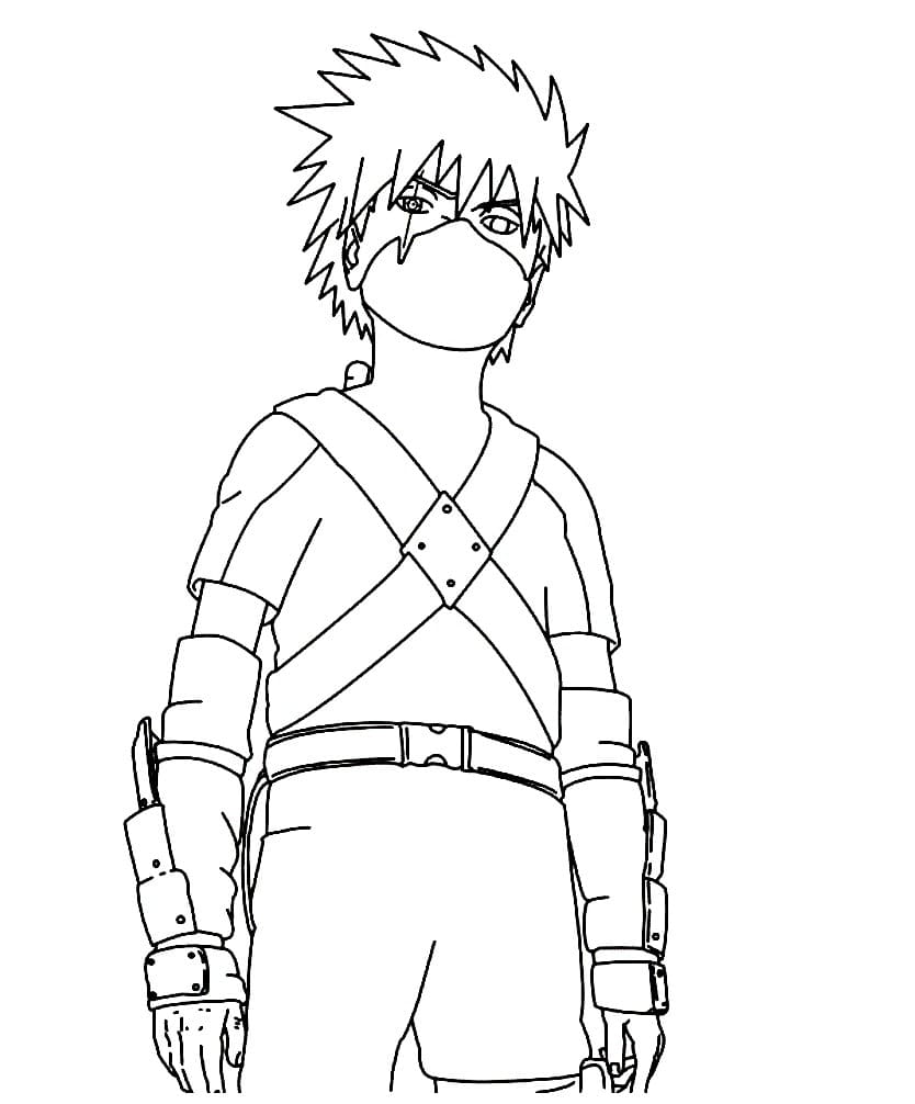 imagem do Kakashi para desenhar