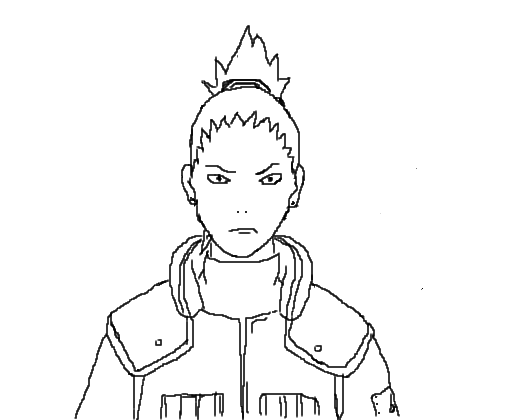 imagem do Shikamaru para colorir