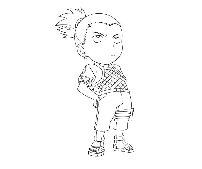 imagem do Shikamaru para desenhar