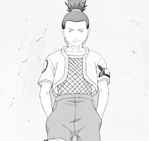 imagem do Shikamaru para pintar