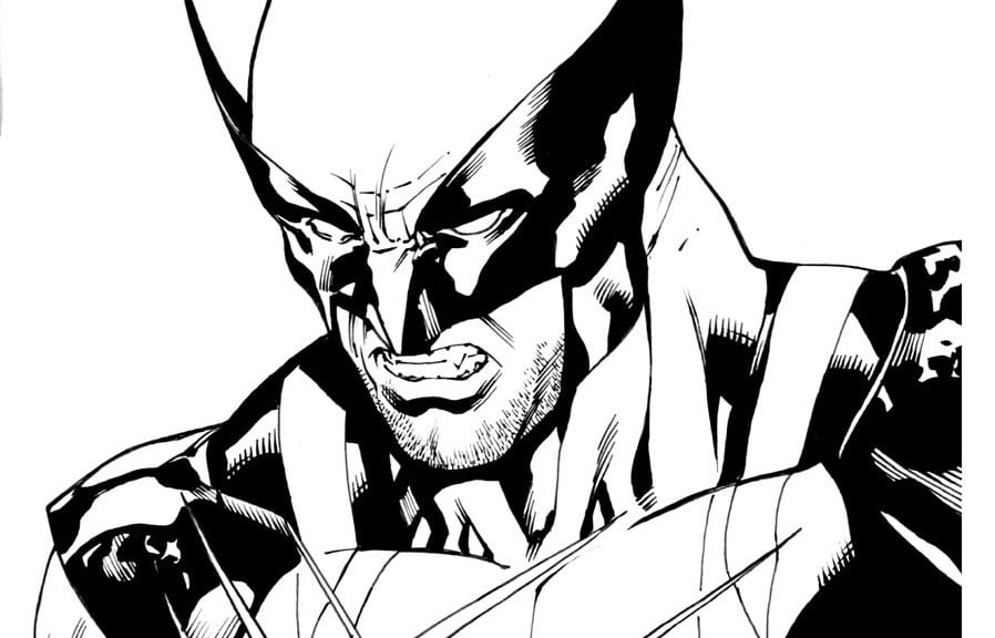 imagem do Wolverine para desenhar