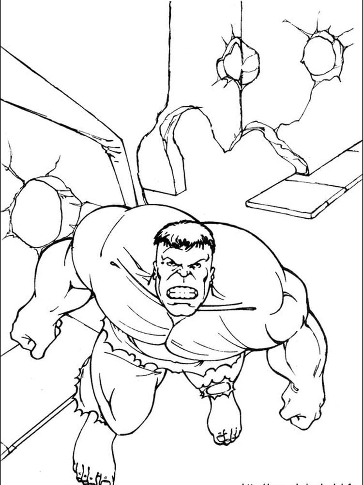 imagem do hulk para colorir