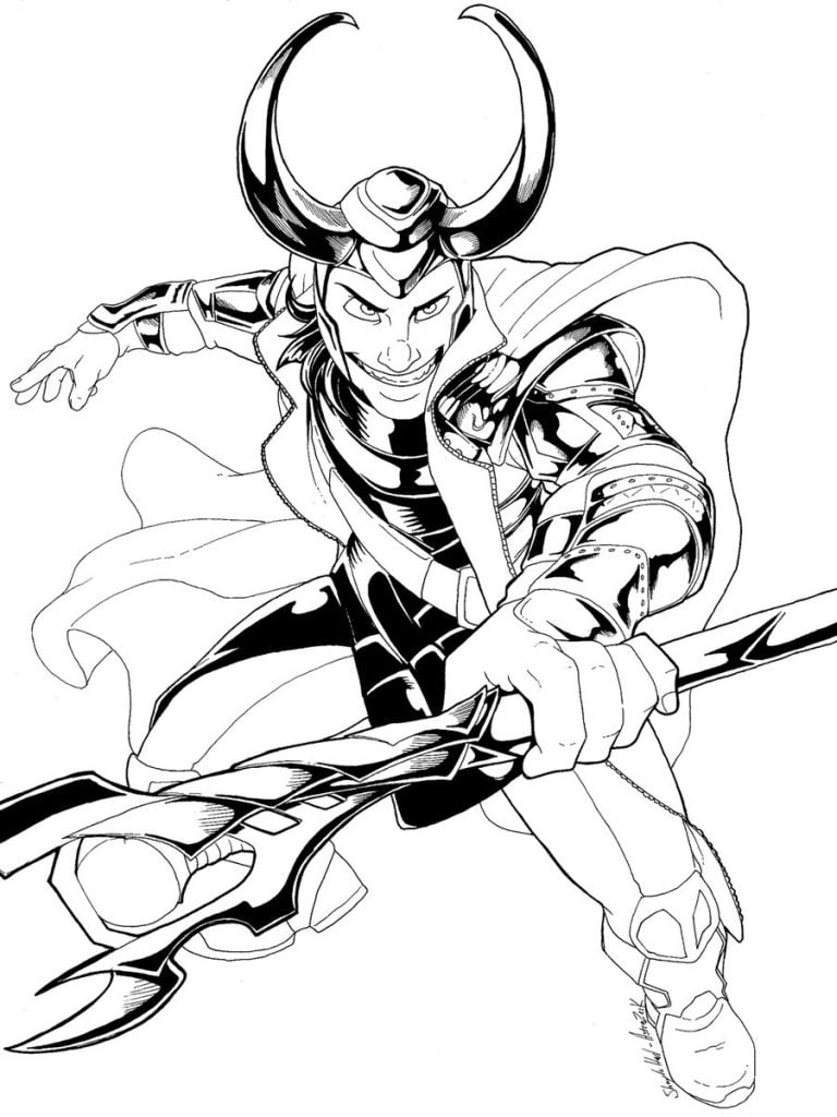 imagem do loki para desenhar