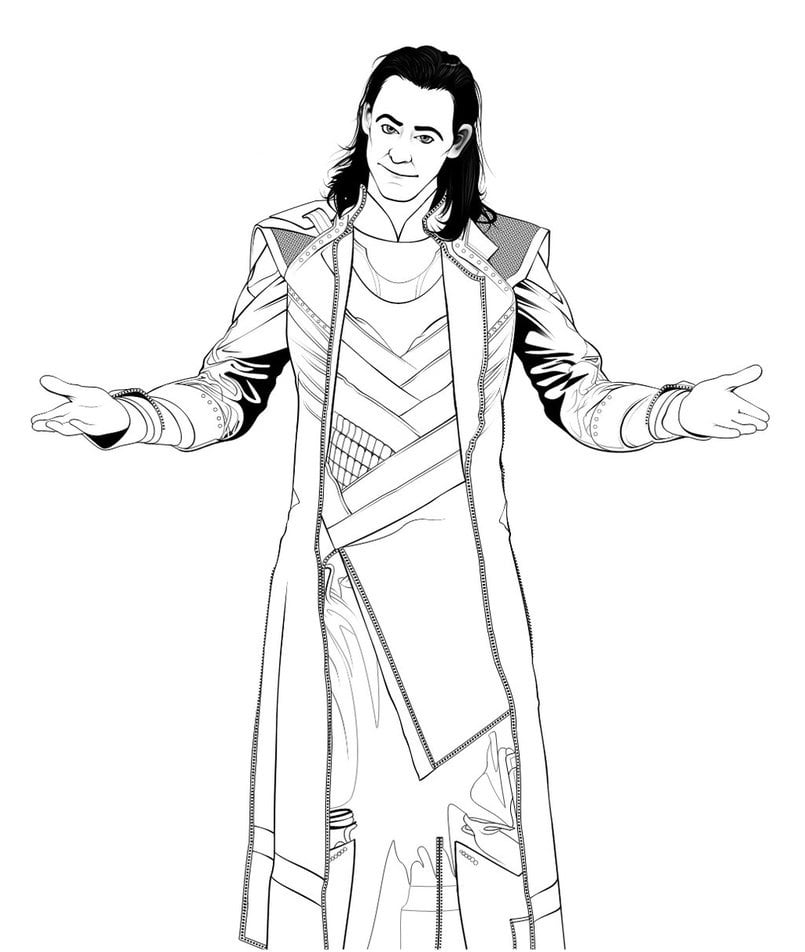 imagem do loki para pintar