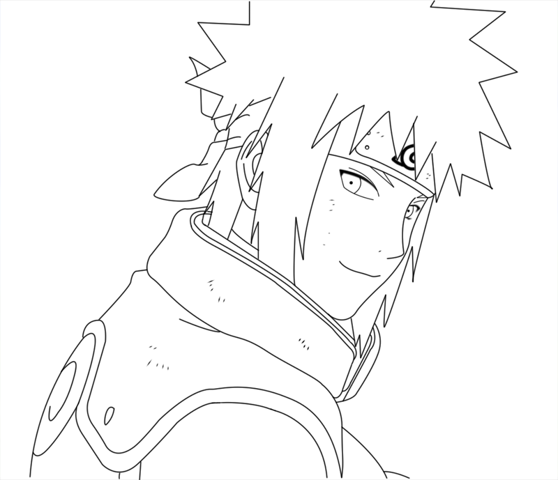 imagem do minato para colorir