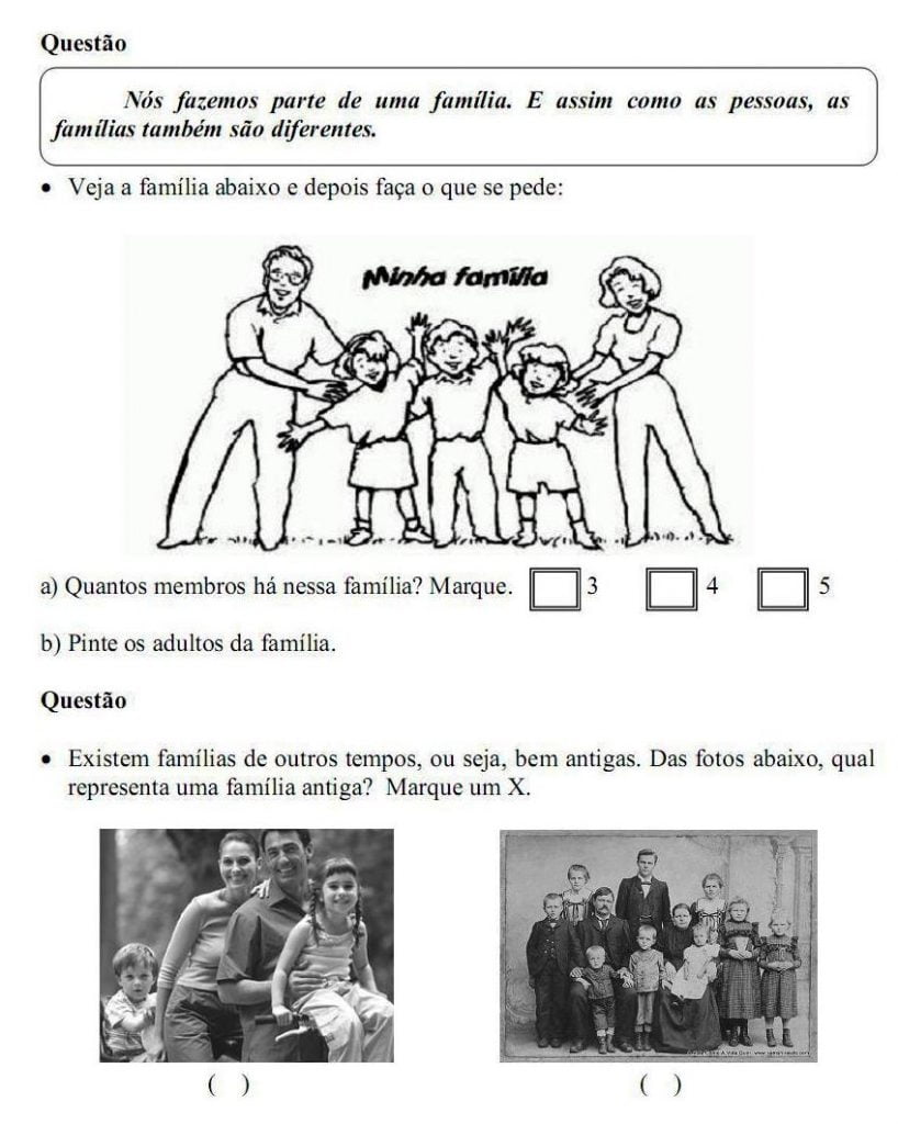 Atividades de história 1 ano sala de aula