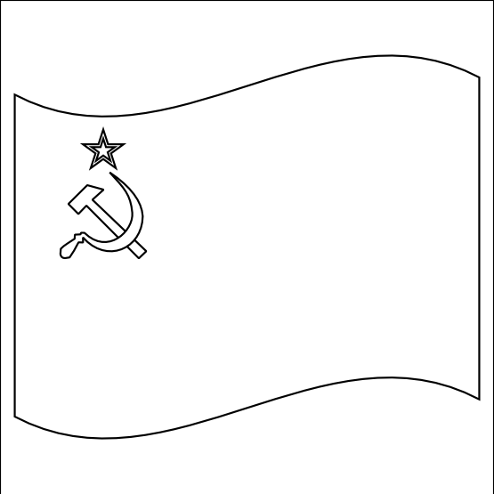 Bandeira da União Soviética para imprimir