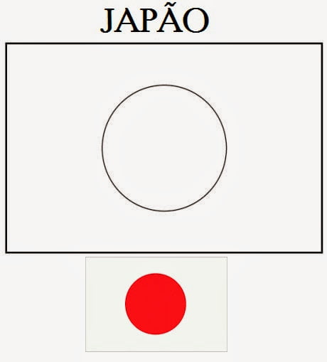 Bandeira do Japão para imprimir