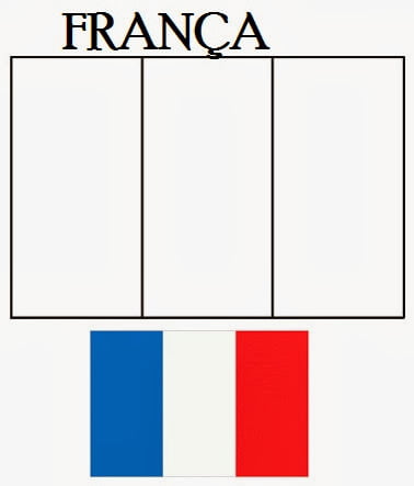 bandeira da França para atividades