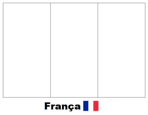 bandeira da França para imprimir