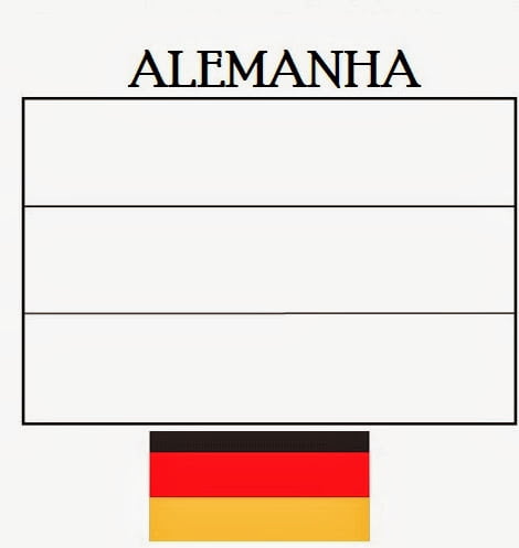 bandeira da alemanha para desenhar