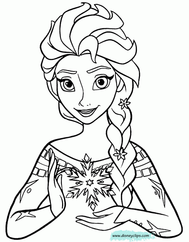 desenho da elsa para atividades