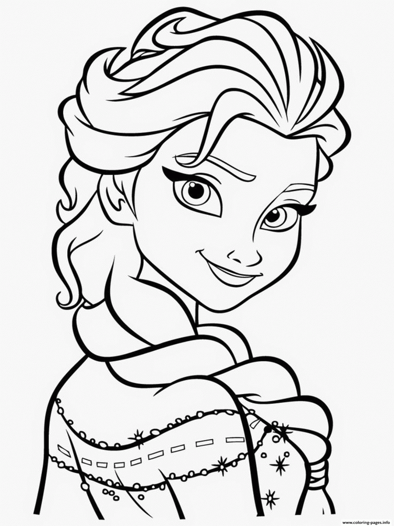 desenho da elsa para colorir