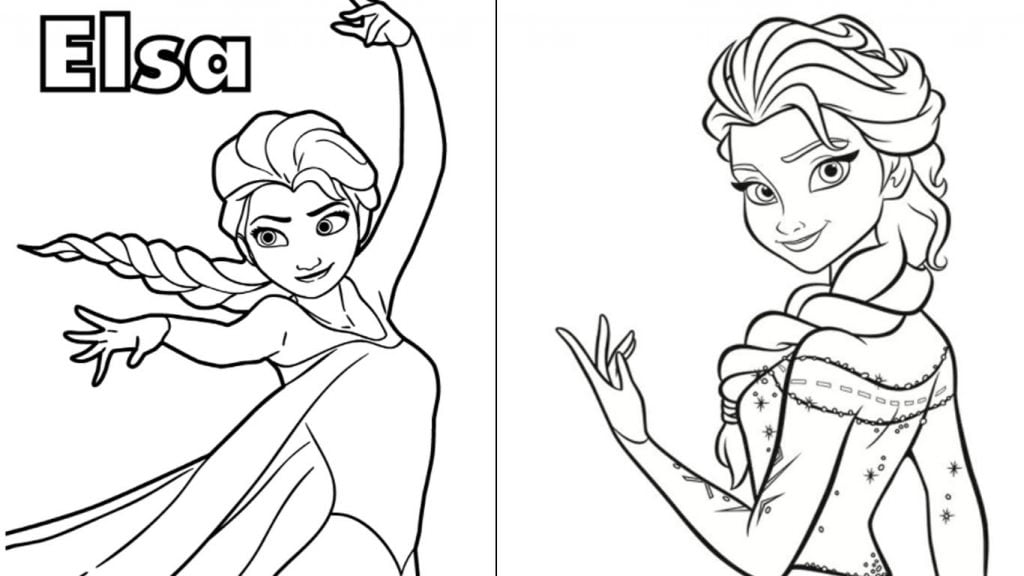 desenho da elsa para colorir e imprimir 