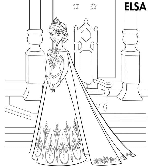 desenho da elsa para desenhar