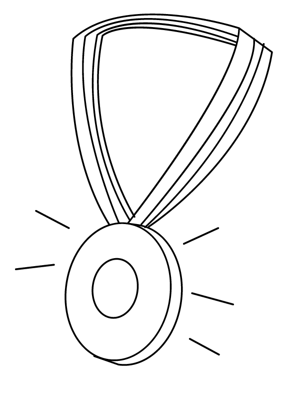 desenho de medalha imprimir