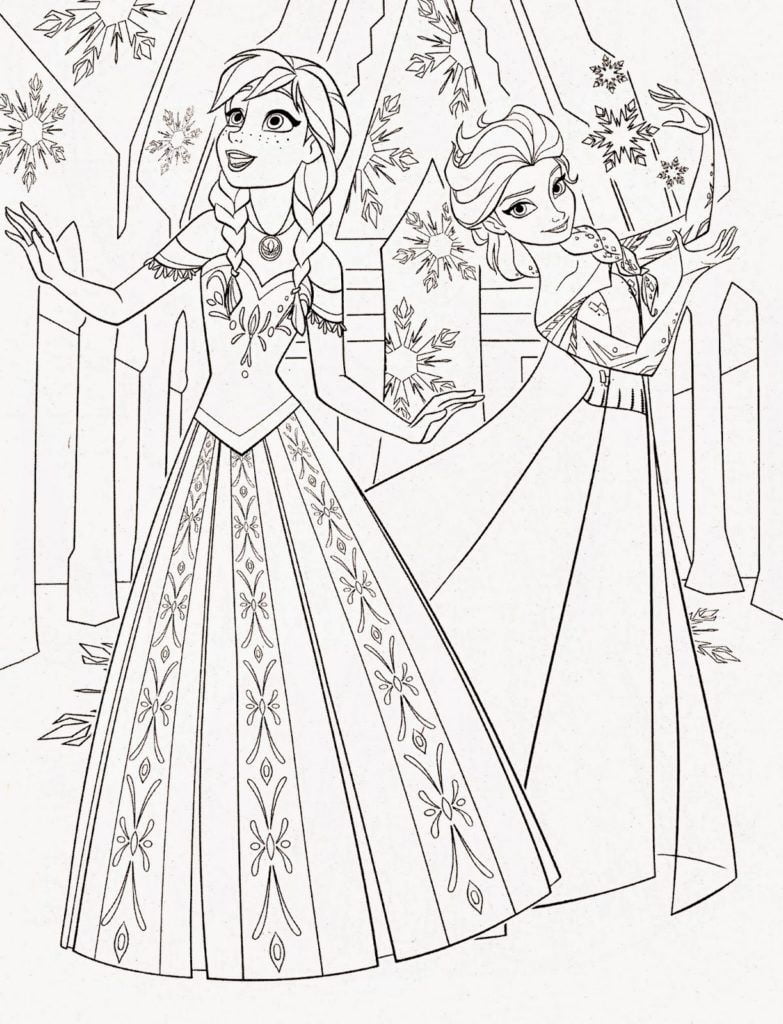 elsa para colorir