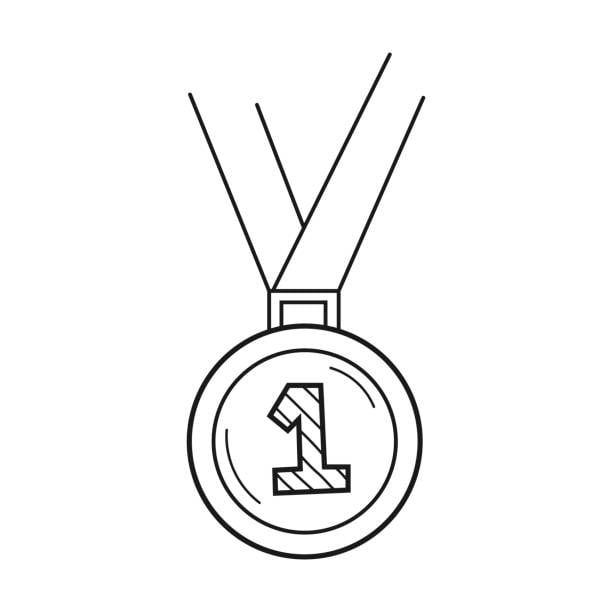 medalha para pintar