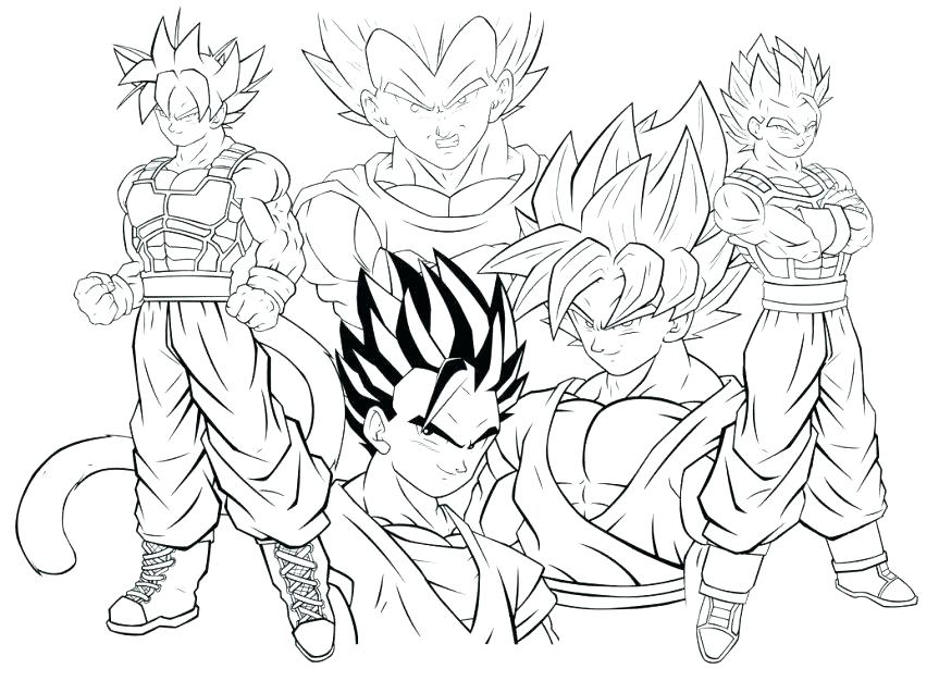 desenho de Dragon Ball para pintar